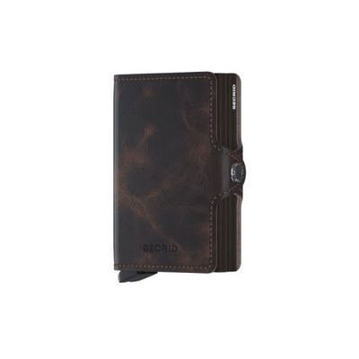 Twin Wallet Vintage Chocolate