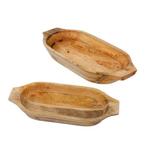 Wooden Dough Bowl, Size: Large