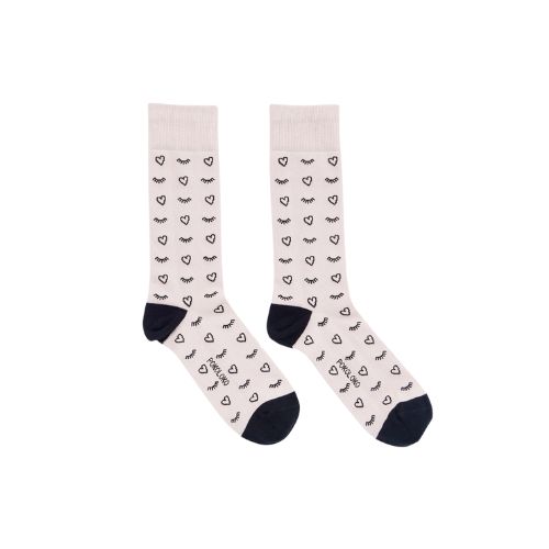 Pima Socks - Heart, Size: S/M