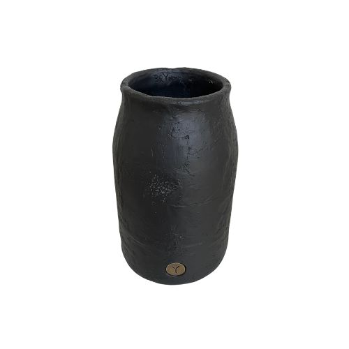 Vase Industrial Black