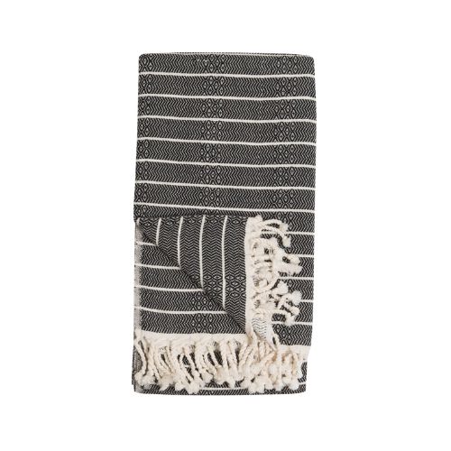 Striped Bamboo Towel - Monochrome