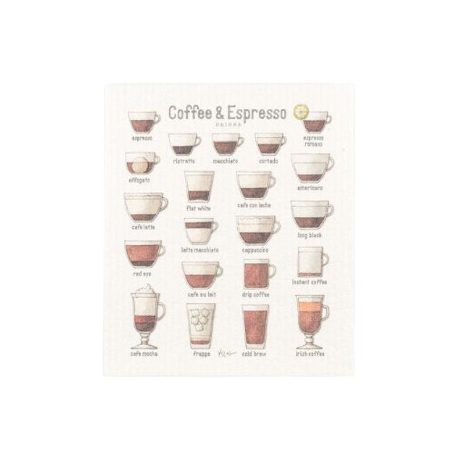 Swedish Dish Cloth, Style: Coffee &amp; Espresso