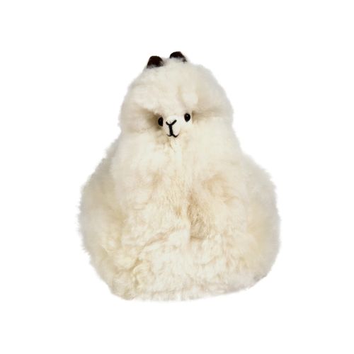 Sitting Alpaca, Colour: White