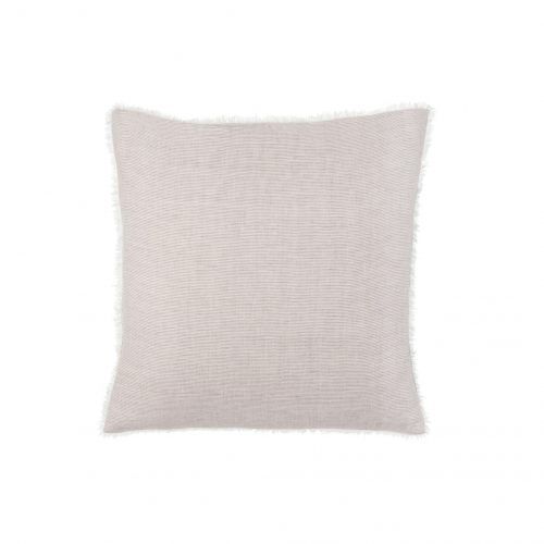 24X24 Lina Linen Pillow - Grey Stripe