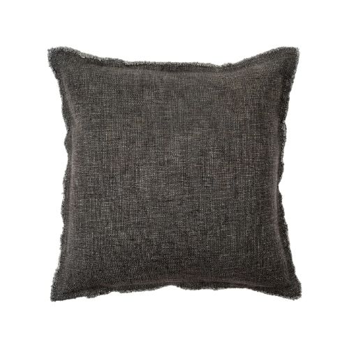 20X20 Selena Linen Pillow - Dark Grey