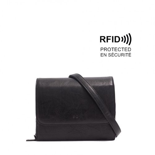 Sophie Crossbody Wallet, Colour: Black