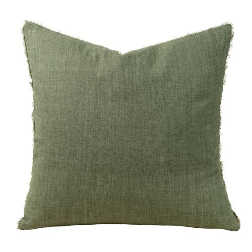 24X24 Lina Linen Pillow - Laurel