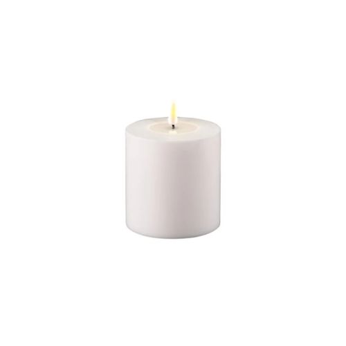 White LED Outdoor Candle - 4 x 4"