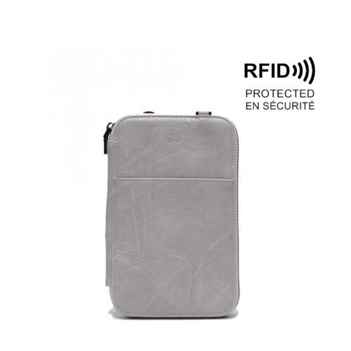 Rhona Travel Purse, Colour: Grey