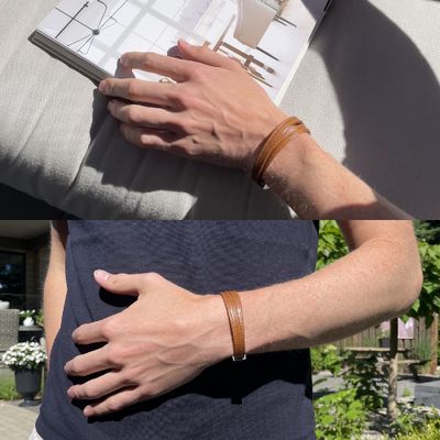 Double Leather Bracelet