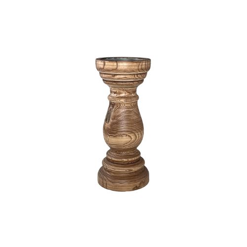 Wooden Candle Holder, Size: Small