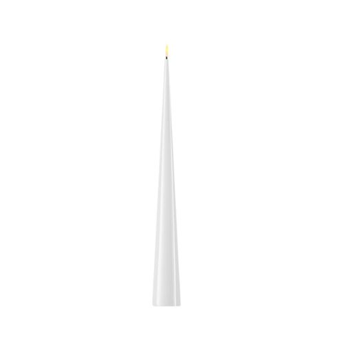 White LED Cone-Shaped Candle