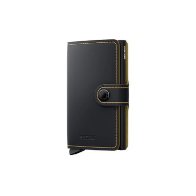 Mini Wallet Matte Black &amp; Ochre