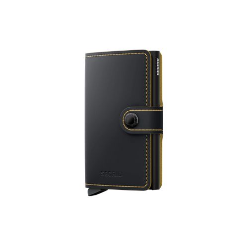 Mini Wallet Matte Black &amp; Ochre