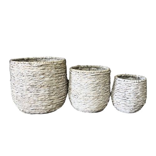White Handwoven Basket