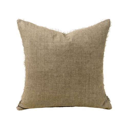 20X20 Lina Linen Pillow - Almond