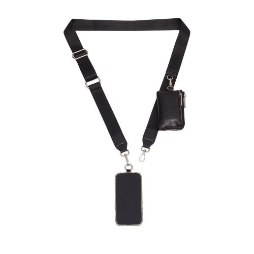 Skylar Phone Strap, Colour: Black