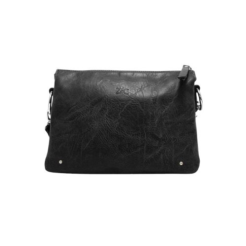 Vegan Leather Handbag, Colour: Black