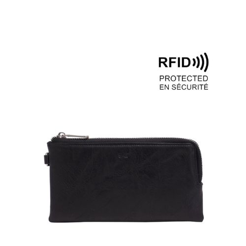 Margot Clutch Wallet, Colour: Black
