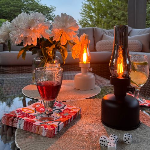 LED Lantern Lamp - Black