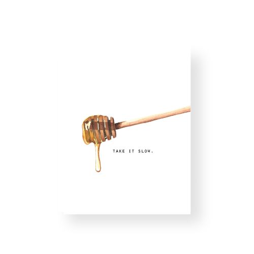 Tea Towel - Take it slow (Honey)