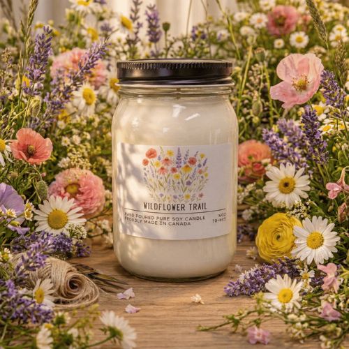 16oz Scented Candle ~ Wildflower Trail