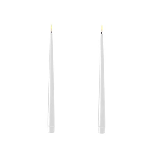 LED Shiny Taper - 11", Colour: White