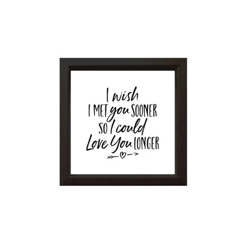 Wood Sign - I Wish I met You