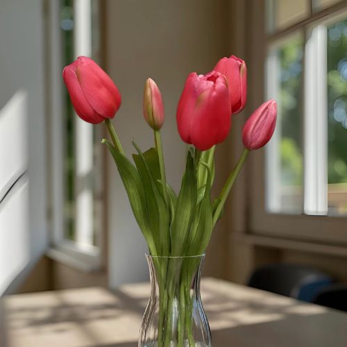 18" Tulip Bundle - Rose
