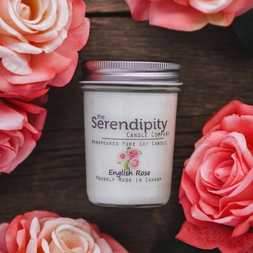 8oz Scented Candle ~ English Rose