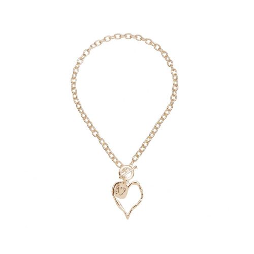 Hollow Heart Chain - Gold