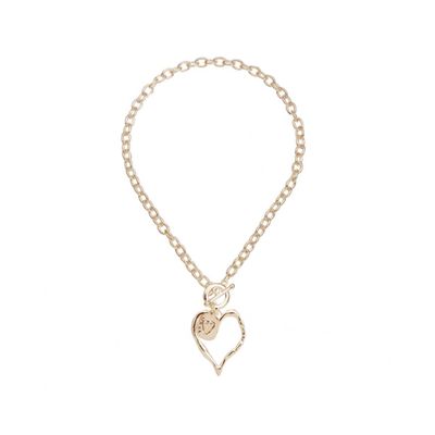 Hollow Heart Chain - Gold