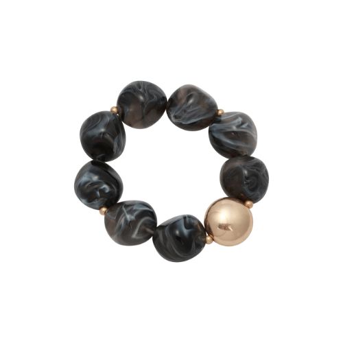 Bracelet - Matte Gold + Black