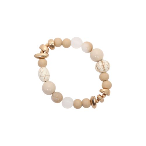 Bracelet Matt - Gold + Cream