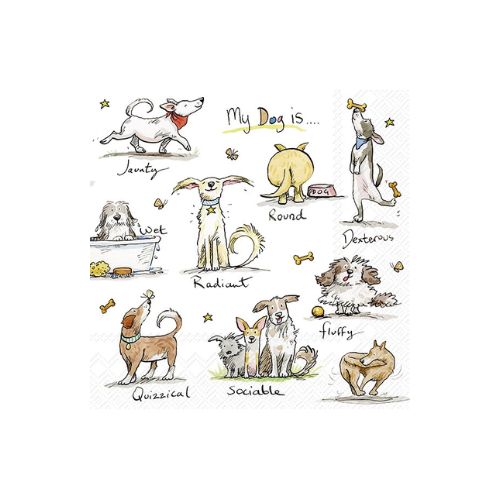 Lunch Napkin - Emotion Dogs