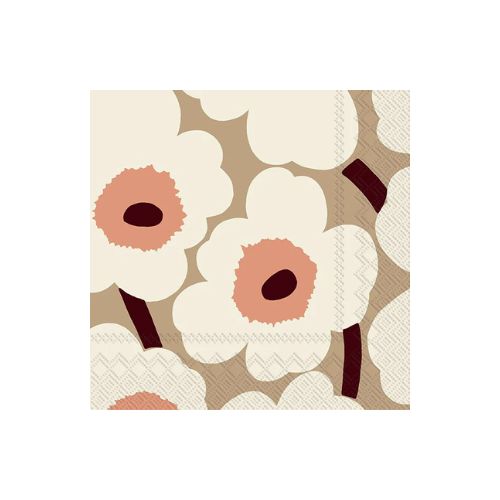 Lunch Napkin -  Unikko Rose Cream