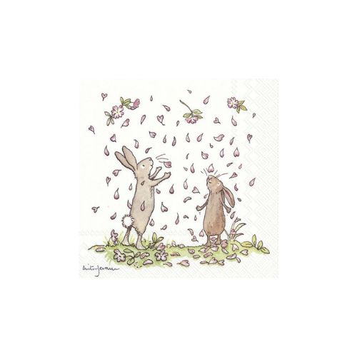 Cocktail Napkin - Blossoms &amp; Bunnies