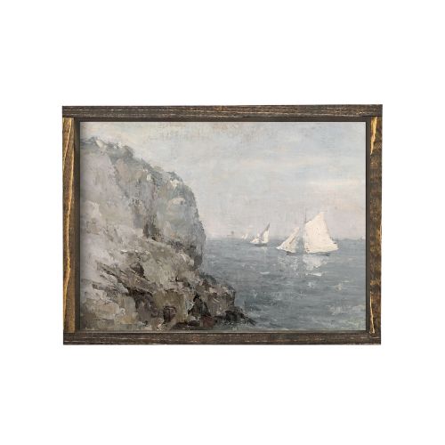 8.5x7" Coastal Seascape Painting