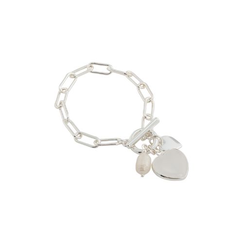 Silver Bracelet - Cabochon Rock