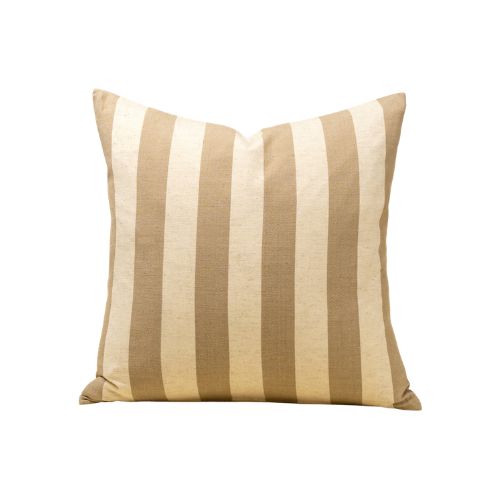 20X20 Wide Stripe Pillow, Sand