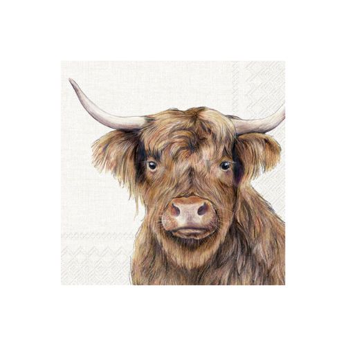 Lunch Napkin - Highland Cattle