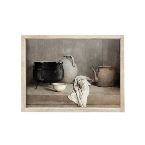 19x13"Vintage Clay Pots Painting