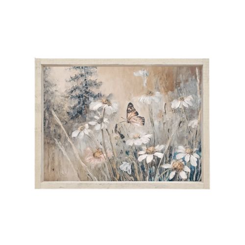 8.5x7" Vintage Butterfly Painting