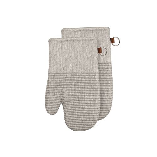 Quilted Oven Mitt - Taupe