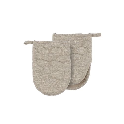 Quilted Mini Mitt - Taupe