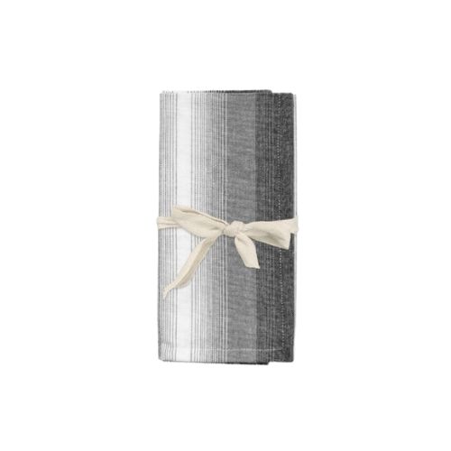 Set/4 Sera Stripe Napkin - Grey
