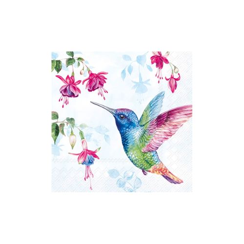 Cocktail Napkin - Hummingbird