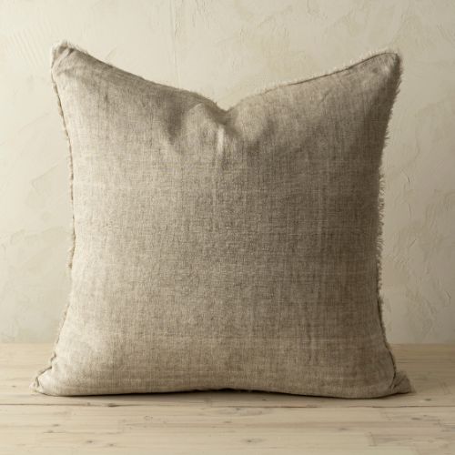 24X24 Lina Linen Pillow - Almond