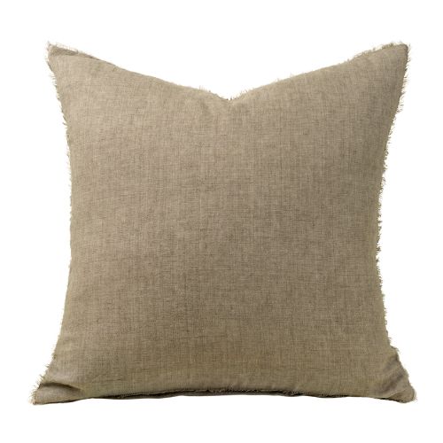 24X24 Lina Linen Pillow - Almond