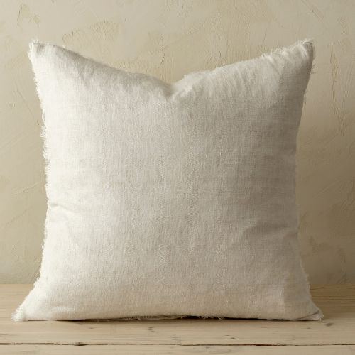 24X24 Lina Linen Pillow - Glacier, Style: Insert + Sham